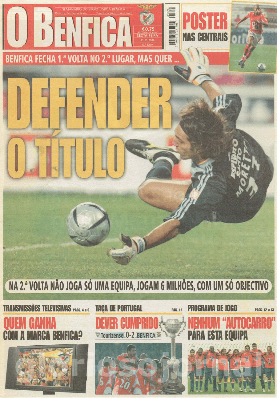 jornal o benfica 3220 2006-01-13